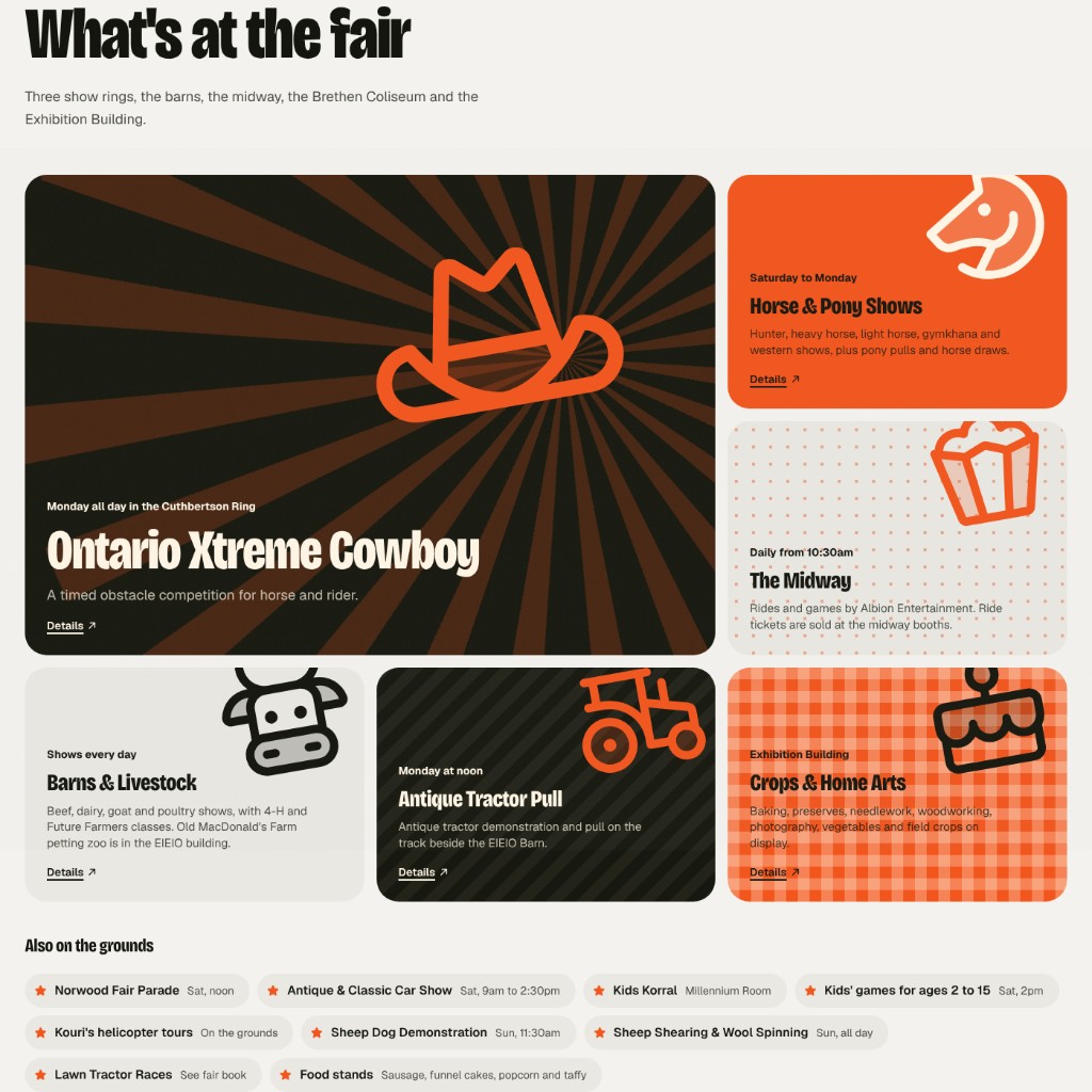 What's at the fair attraction tiles